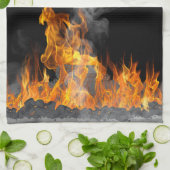 Serviettes de cuisine pour barbecue fumé (Plié)