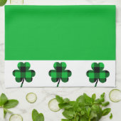 Serviettes de cuisine pour la Saint-Patrick en trè (Plié)