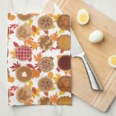 Serviettes de cuisine pour les fêtes d'automne (Quart Plié)