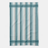 Serviettes de cuisine rayées bleues (Vertical)