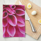 Serviettes De Cuisine Rose Fleur (Quart Plié)