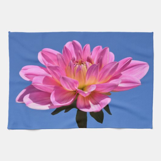 Serviettes De Cuisine Rose Fleur (Horizontal)