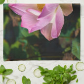 Serviettes De Cuisine Rose Fleur (Plié)