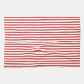 Serviettes de cuisine rouge et blanc (Horizontal)