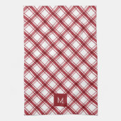 Serviettes de cuisine rouge et blanche (Vertical)