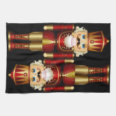 Serviettes de cuisine rouge et or noël (Horizontal)