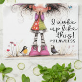 Serviettes De Cuisine Sans Fil Pour Fille (Plié)