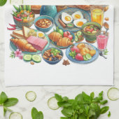 Serviettes de cuisine - Serviettes de cuisine à th (Plié)