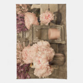 Serviettes De Cuisine Set Peonies. Lanternes et Cr (Vertical)