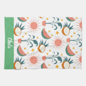 Serviettes de cuisine style Boho customisées (Horizontal)