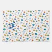 Serviettes de cuisine sur le thème de la mer et de (Horizontal)