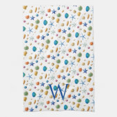 Serviettes de cuisine sur le thème de la mer et de (Vertical)