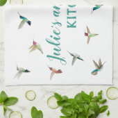 Serviettes de cuisine sur mesure en Californie Hum (Plié)