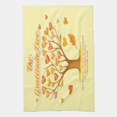 Serviettes de cuisine "The Gratitude Tree" (Vertical)