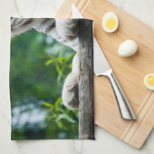 Serviettes de cuisine Tiger blanc (Quart Plié)