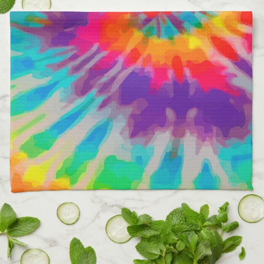 Serviettes De Cuisine Tye-Dye-3 (Plié)
