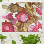 Serviettes de cuisine Valentine (Plié)