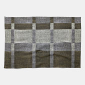 Serviettes de cuisine vertes et grises de motif de (Horizontal)