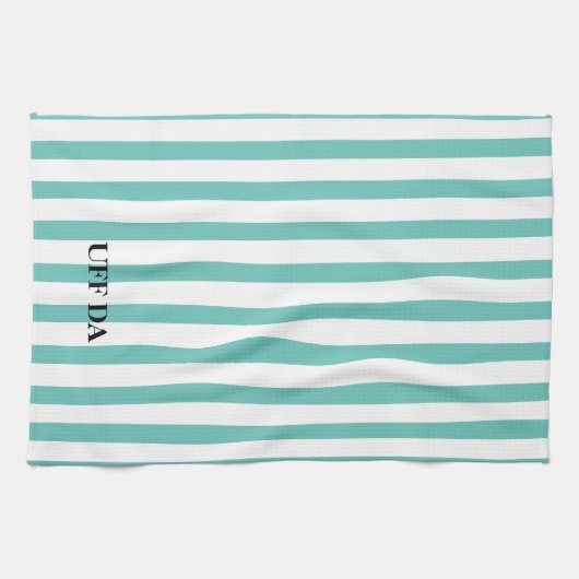 Serviettes De Cuisine Vertes Uff Da Mint (Horizontal)