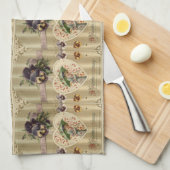 Serviettes de cuisine victoriennes de Madame (Quart Plié)