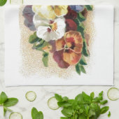 Serviettes de cuisine vintages de pensées (Plié)