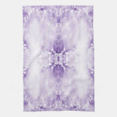 Serviettes de cuisine violet blanc Fleurs (Vertical)