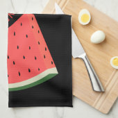 Serviettes de cuisine Watermelon - Texte et couleu (Quart Plié)