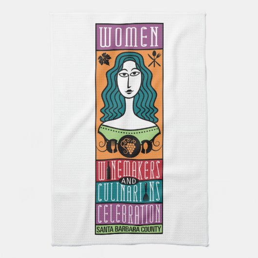 Serviettes de cuisine - WWCC du comté de Père Noël (Vertical)