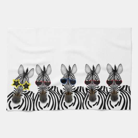 Serviettes de cuisine Zebras (Horizontal)