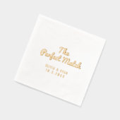 Serviettes de Fête des mariées personnalisées et p (Gauche)