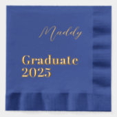 Serviettes de fin d'études personnalisées 2025 (Recto)