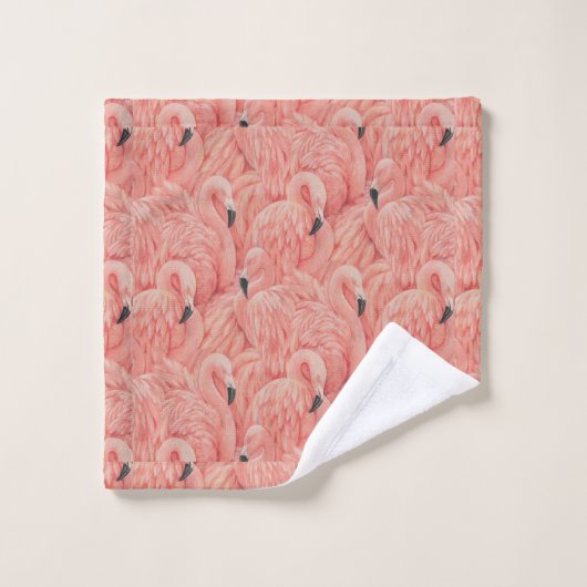 Serviettes de flamants roses (Gant de toilette)