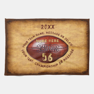 Serviettes de football personnalisées Faux Vintage