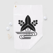 Serviettes de golf à tête de flèche et à eau (En situation)