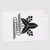 Serviettes de golf à tête de flèche et à eau (Horizontal)