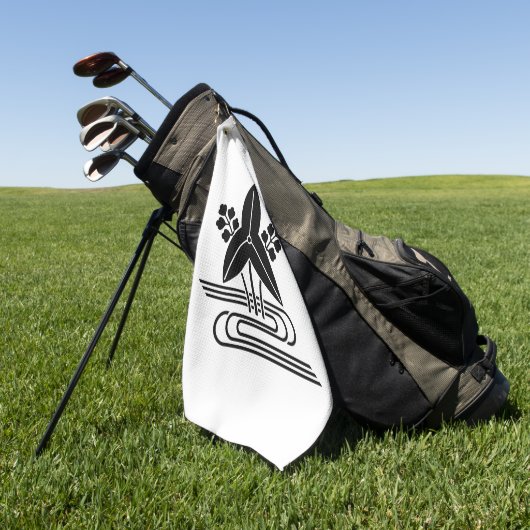Serviettes de golf à tête de flèche et à eau (Vert)