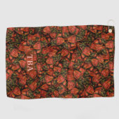 Serviettes de golf de fraises (Horizontal)