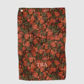 Serviettes de golf de fraises (Devant)