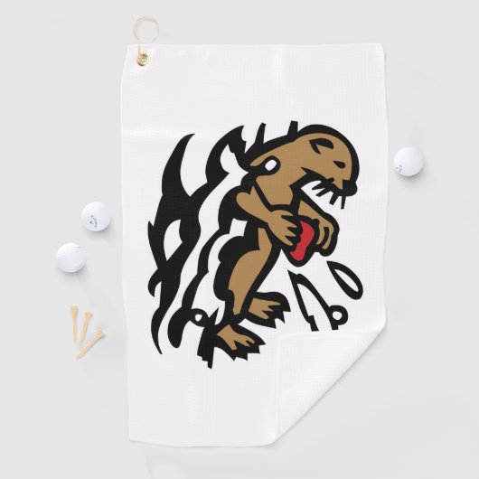 Serviettes de golf de la loutre de mer (En situation)