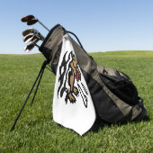 Serviettes de golf de la loutre de mer (Vert)