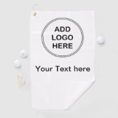 Serviettes de golf de logo d'affaires (En situation)