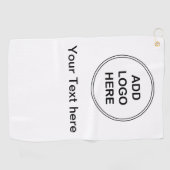 Serviettes de golf de logo d'affaires (Horizontal)