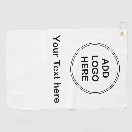 Serviettes de golf de logo d'affaires (Horizontal)
