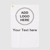Serviettes de golf de logo d'affaires (Devant)