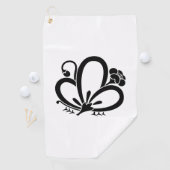 Serviettes de golf en forme de papillon ombragé (En situation)