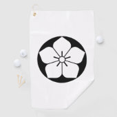 Serviettes de golf en gâteau de riz à fleurs en ba (En situation)