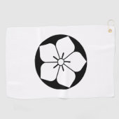 Serviettes de golf en gâteau de riz à fleurs en ba (Horizontal)