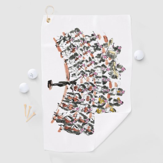 Serviettes de golf Orchestra (En situation)