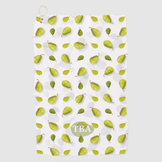 Serviettes de golf Pear (Devant)