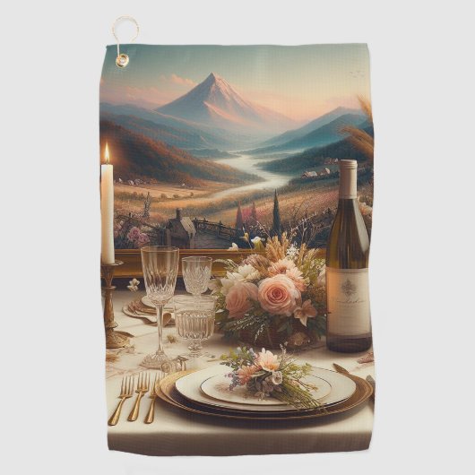 Serviettes de golf personnalisées | Designs amusan (Devant)